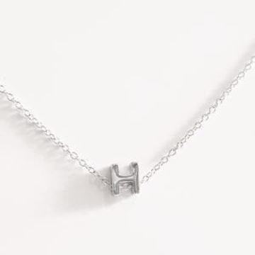 Picture of COLLAR PLATA INICIAL LETRA H RODIO