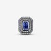 Foto de Charm Pandora Rectangulo Azul Nivelado Brillante