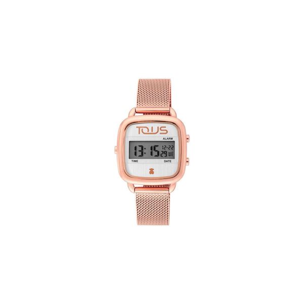 Foto de Reloj TOUS digital D-Logo de acero IP rosado