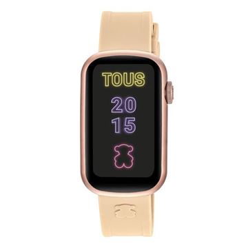 Picture of Reloj TOUS smartwatch con correa de nylon y correa de silicona rosa palo T-Band 200351092