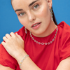 Foto de PULSERA LUXENTER DE PLATA DE LEY 925 Y CIRCONITA BRILLANTE ACABADO ORO 18K - PHINTHE