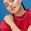Foto de PULSERA LUXENTER DE PLATA DE LEY 925 Y CIRCONITA BRILLANTE ACABADO ORO 18K - PHINTHE