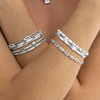 Foto de PULSERA DE PLATA DE LEY 925 Y CIRCONITA BRILLANTE ACABADO EN RODIO - MUBE