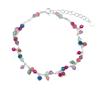 Foto de PULSERA LUXENTER DE PLATA DE LEY 925 Y CRISTAL ROSA ACABADO RODIO - COLIR