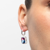 Foto de PENDIENTES LUXENTER DE PLATA DE LEY 925 Y CUARZO HIDROTERMAL AZUL DEGRADADO ACABADO RODIO - KAKAN