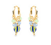 Foto de PENDIENTES LUXENTER DE PLATA DE LEY 925 Y LACADO MULTICOLOR ACABADO ORO AMARILLO DE 18K - TOWI