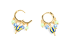 Foto de PENDIENTES LUXENTER DE PLATA DE LEY 925 Y LACADO MULTICOLOR ACABADO ORO AMARILLO DE 18K - TOWI