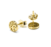 Foto de PENDIENTES LUXENTER DE PLATA DE LEY 925 ACABADO ORO AMARILLO DE 18K - TEPAI