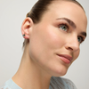 Foto de PENDIENTES LUXENTER DE PLATA DE LEY 925 Y CUARZO HIDROTERMAL MULTICOLOR ACABADO ORO AMARILLO DE 18K - KHATA