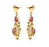 Foto de PENDIENTES LUXENTER ACABADO ORO AMARILLO DE 18K Y CRISTAL MULTICOLOR - NAXMO
