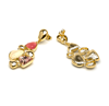 Foto de PENDIENTES LUXENTER ACABADO ORO AMARILLO DE 18K Y CRISTAL MULTICOLOR - NAXMO