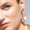 Foto de PENDIENTES LUXENTER ACABADO ORO AMARILLO DE 18K Y CRISTAL MULTICOLOR - NAXMO