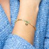 Foto de PULSERA LUXENTER DE PLATA DE LEY 925 Y CRISTAL MULTICOLOR ACABADO ORO AMARILLO DE 18K - PHOLOR