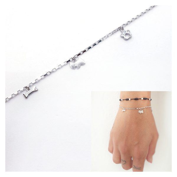 Foto de Pulsera Plata Mascota Perrito
