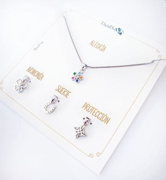 Foto de Collar Plata Cuatro En Uno Alegría
