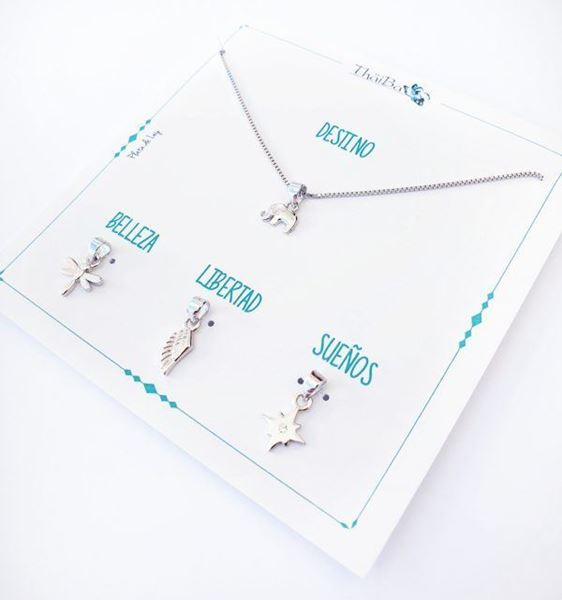 Foto de Collar Plata Cuatro En Uno Destino