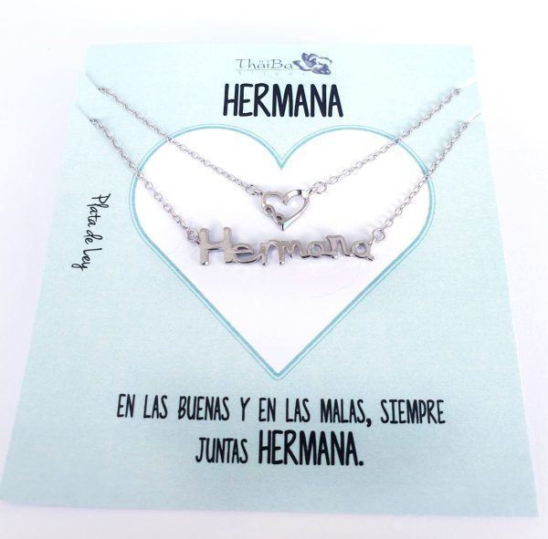 Foto de Collar Plata Doble Hermana