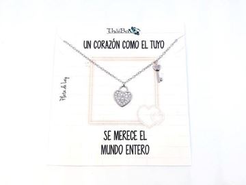 Foto de Collar Plata Llave Corazón