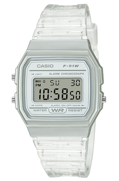 Foto de Reloj Casio Resina Transparente  F-91WS-7EF