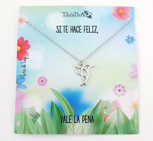 Foto de Collar Plata Colibrí