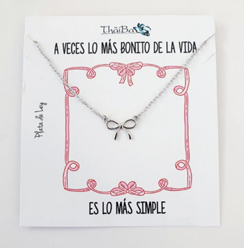 Foto de Collar Plata Lazo Coquette