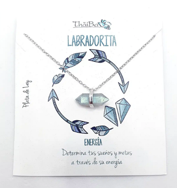 Foto de Collar Plata Labradorita Prisma