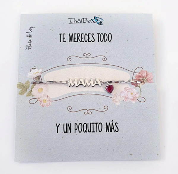 Foto de Pulsera Plata Mamá
