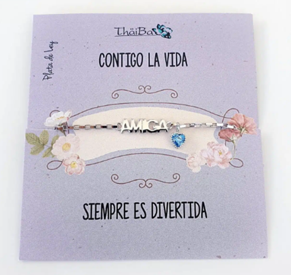 Foto de Pulsera Plata Amiga