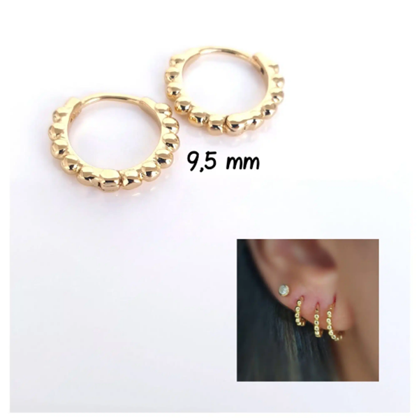 Foto de Pendientes Plata cahapa Bolitas M