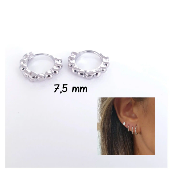 Foto de Pendientes Plata Bolitas XS