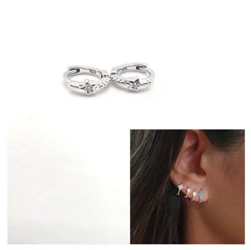 Foto de Pendientes Plata Mini Arito Estrella