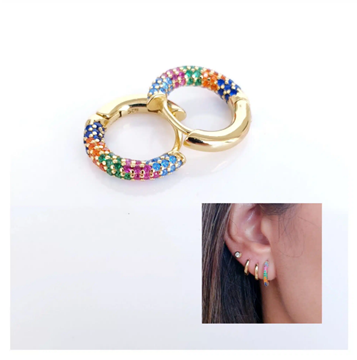 Foto de Pendientes Plata Chapada Ágatha