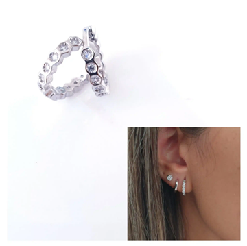 Foto de Pendientes Plata Nido De Abeja