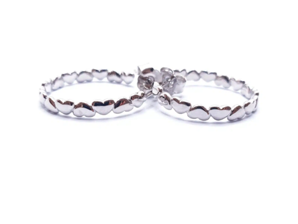 Foto de Pendientes Plata Aro Corazones