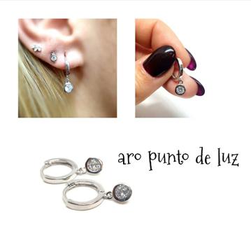 Foto de Pendientes Plata Aros Punto De Luz