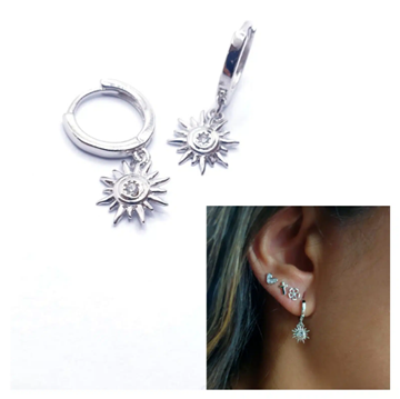 Foto de Pendientes Plata Sol