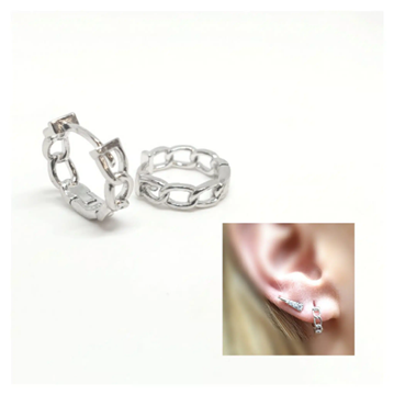 Foto de Pendientes Plata Aro Eslabón