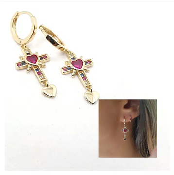 Foto de Pendientes Plata Chapada Madonna