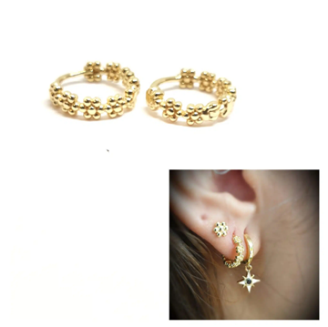 Foto de Pendientes Plata Chapada Primavera